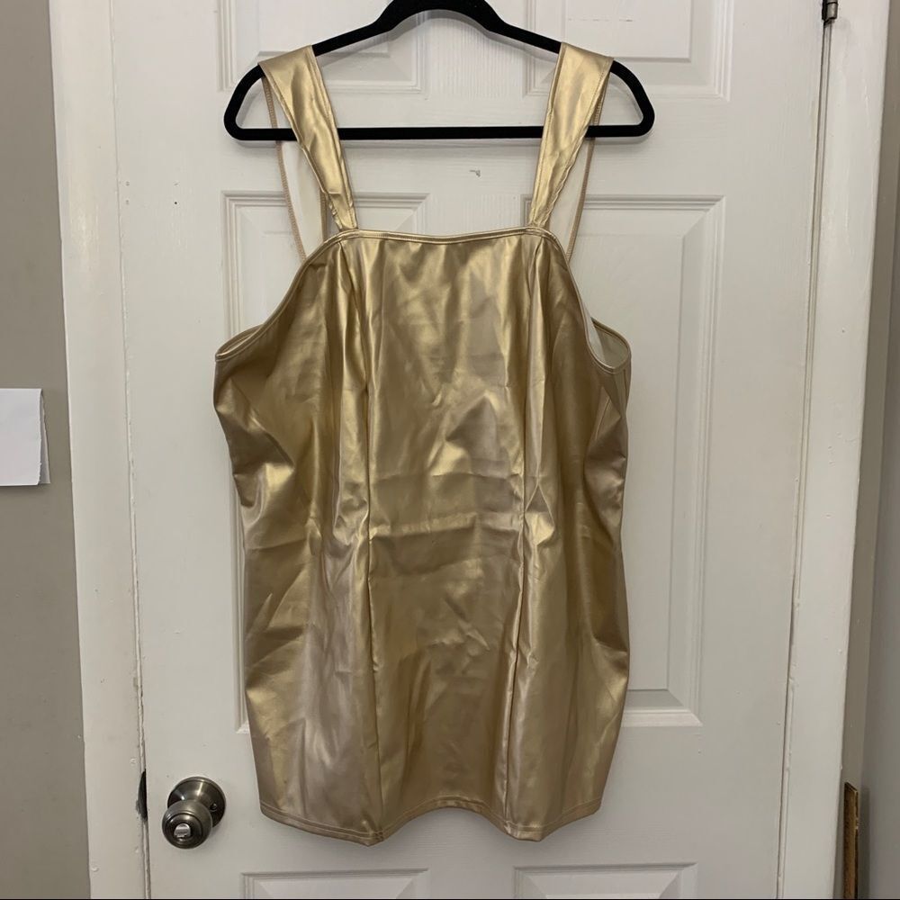 NNW plus size faux leather lingerie